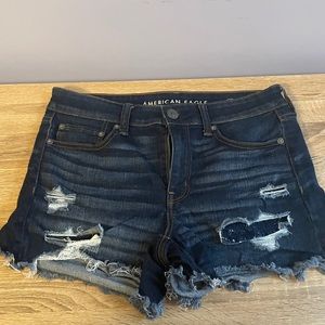 Mid Waisted Jean Shorts